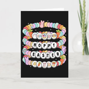 Tarjeta Pulsera de amistad del día de Pascua Huevos de con