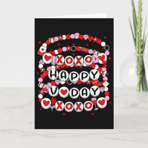 Tarjeta Pulseras de amistad Feliz San Valentín Xoxo