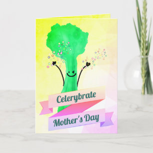 Tarjeta Pun de Celera Positivo - Celerybrate Día de la Mad