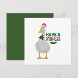 Tarjeta Pun de Navidad de Pato: Que tengas una Navidad gra