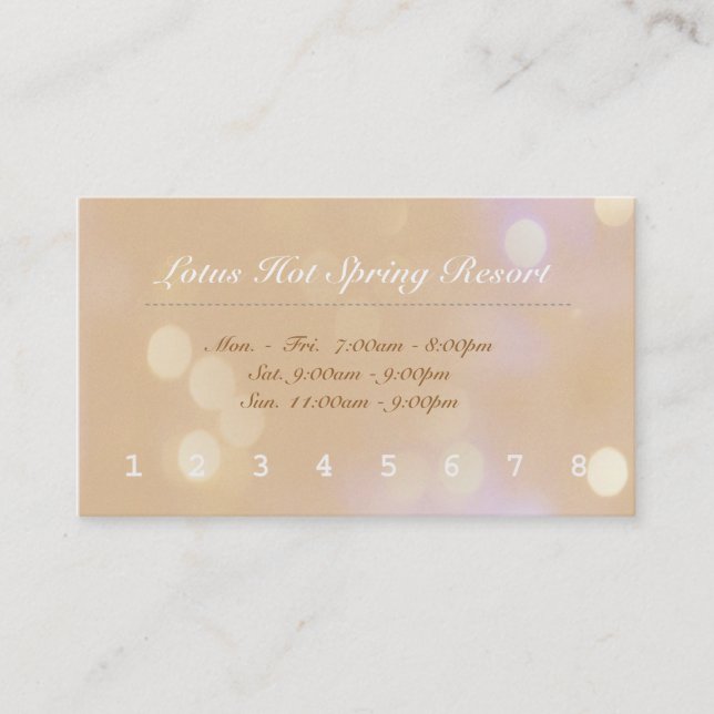 tarjeta punch de recompensa del cliente. (Anverso)