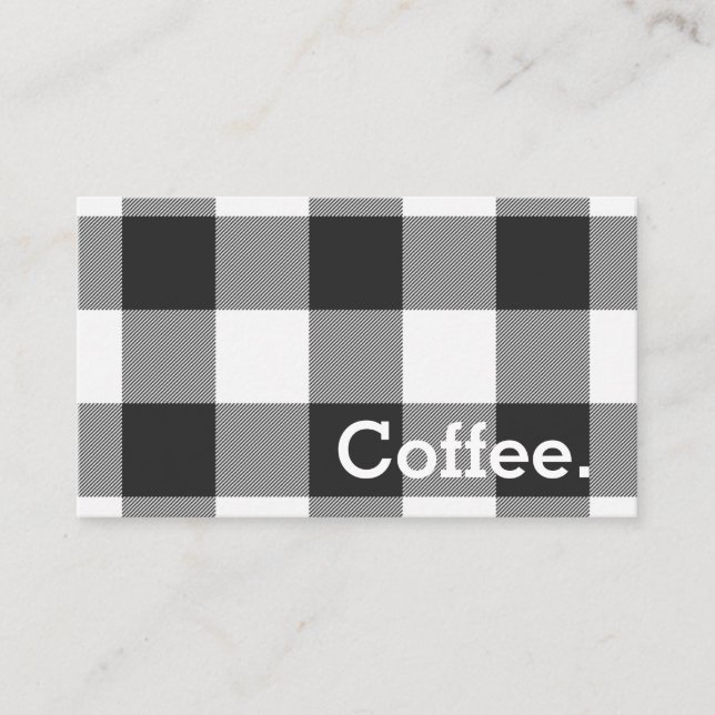 Tarjeta Punchcard para café simple con verificació (Anverso)