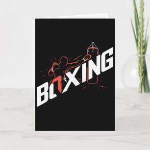 Tarjeta Punching G Boxeo Kickboxing Amante del Boxeo Boxea
