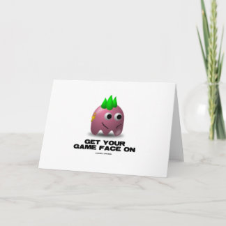 Tarjeta Punk de cara de juego (avatar retro)