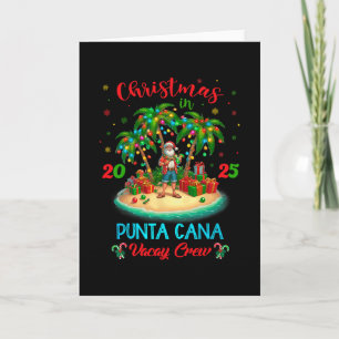 Tarjeta Punta Cana República Dominicana Crucero de Navidad
