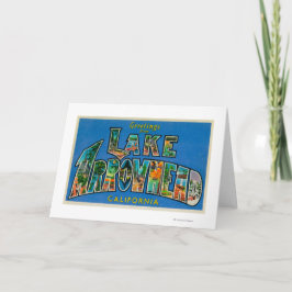 Tarjeta Punta de flecha del lago, California - escenas