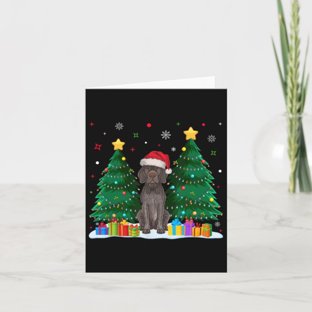 Tarjeta Puntero alemán de corto alcance, perro Santa Ugly  (Anverso)