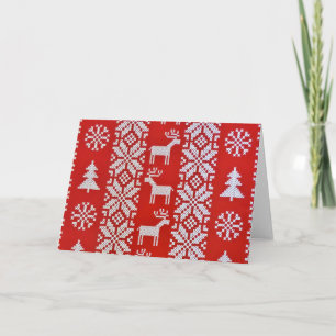 Tarjeta Punto de Cruz de Navidad