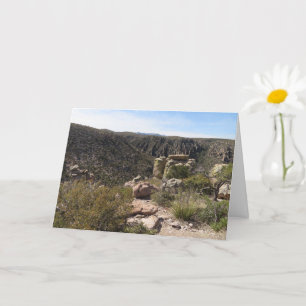 Tarjeta Punto Massai en el Monumento Nacional Chiricahua