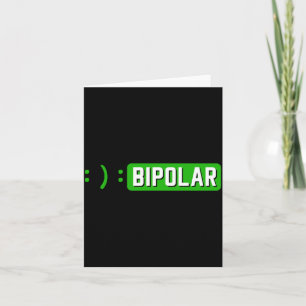 Tarjeta Punto y coma Bipolar Manía Enfermedad Mental Ansie