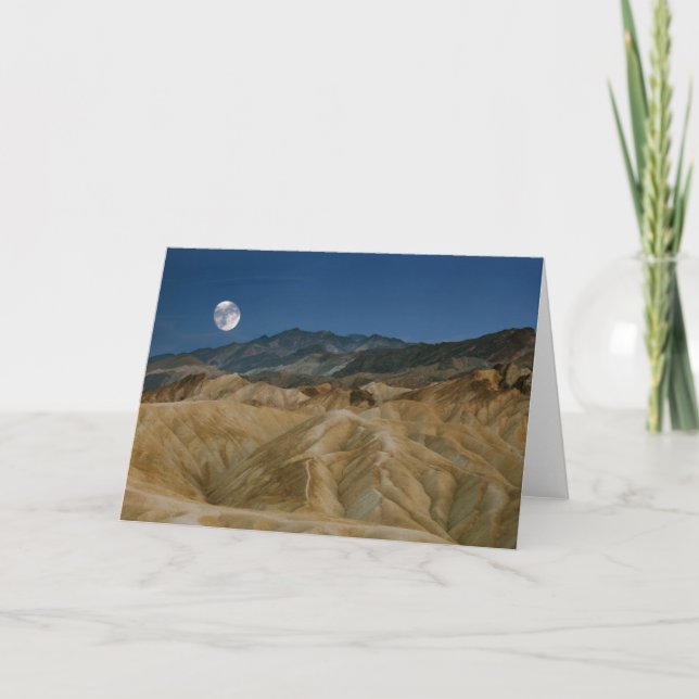 Tarjeta Punto Zabriskie | Parque Nacional Death Valley (Anverso)