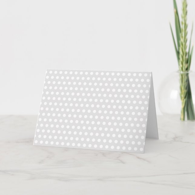 Tarjeta Puntos blancos en gris pálido (Anverso)