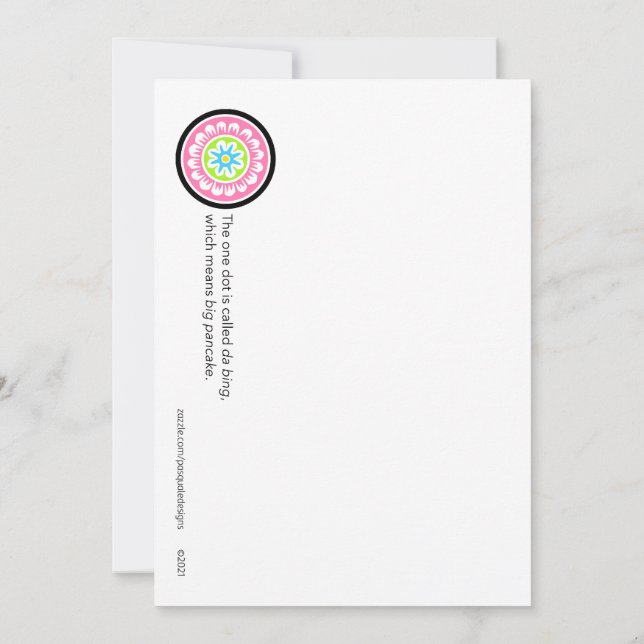 Tarjeta Puntos de cumpleaños de Mah Jongg (Reverso)