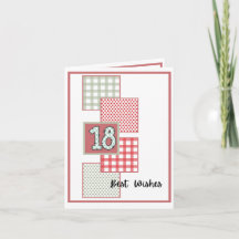 Puntos rojos y sabios y Gingham - Cumpleaños 18