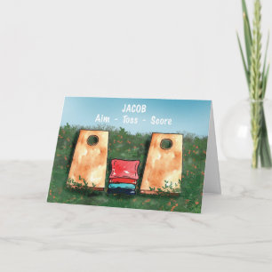Tarjeta Puntuación de puntuación de juego de Cornhole Cump