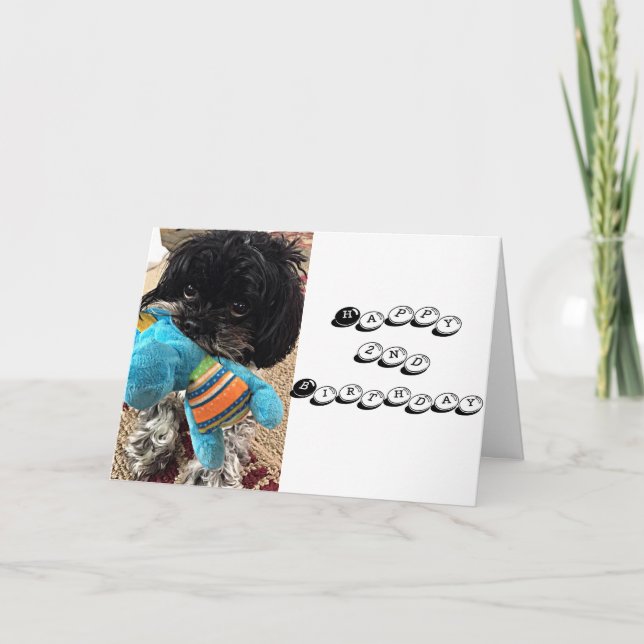 TARJETA PUPPY CON JUGUETE DICE QUE ESTÁS VOLVIENDO ****2** (Anverso)