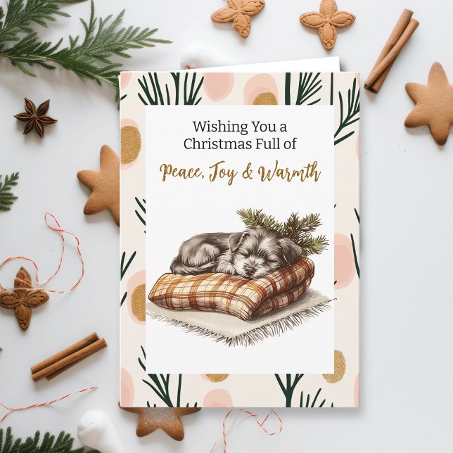 Tarjeta Puppy dulce de la siesta | Navidades personalizado (Subido por el creador)