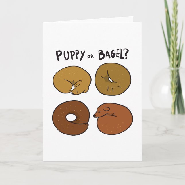 TARJETA PUPPY O BAGEL (Anverso)