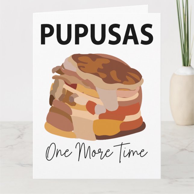 Tarjeta Pupusas El Salvador Salvador Pan Pupusas (Anverso)