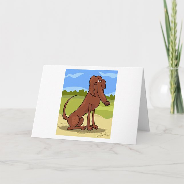 Tarjeta Pure Bred Irish Setter Dog (Subido por el creador)
