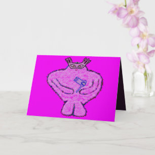 Tarjeta Purim פּוּרִים Grogger el Golem Esther