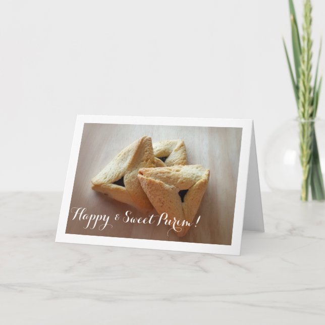 Tarjeta Purim feliz (Anverso)
