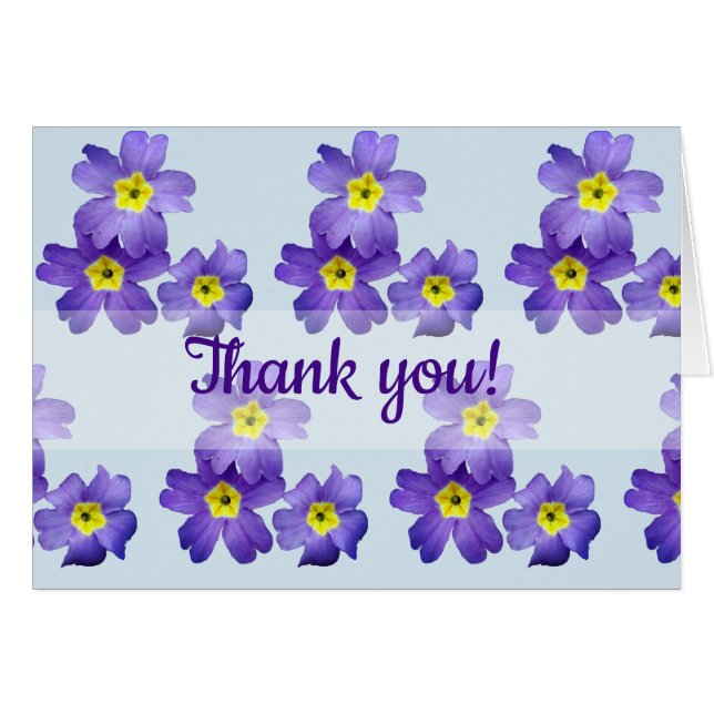 Tarjeta Purple Blossoms (Anverso (Horizontal))