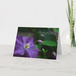 Tarjeta Purple Clematis