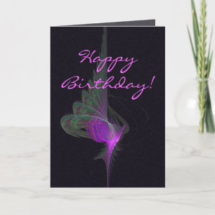 Tarjeta Purple Dervish Abstract Art