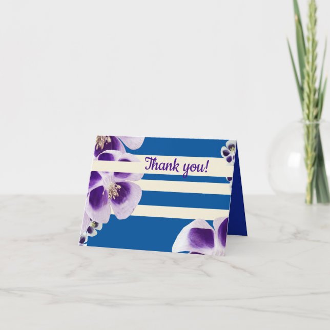 Tarjeta Purple Flowers (Anverso)