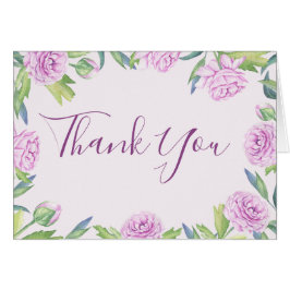 Tarjeta Purple Ranunculus Spring Floral