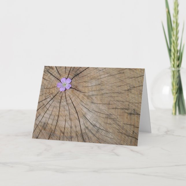 Tarjeta PurpleflowerinTrunk (Anverso)