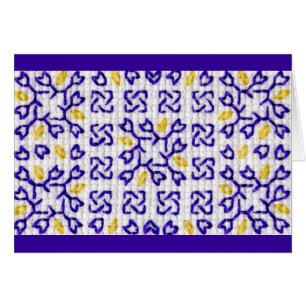 Tarjeta púrpura 1 del remiendo