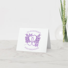 Tarjeta púrpura 2 de las mariposas de la
