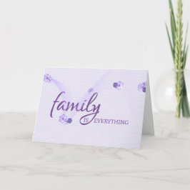 Tarjeta Púrpura Corazón para Hermana en Derecho Cumpleaños