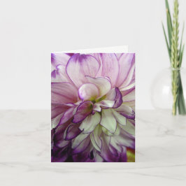 Tarjeta Púrpura Dahlia Blank Notecard