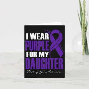 Tarjeta Púrpura Para Mi Hija Fibromialgia Conciencia