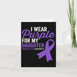 Tarjeta Púrpura Para Mi Hija Fibromialgia Conciencia