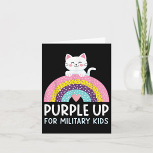 Tarjeta Púrpura Para Niños Militares Mes Niño Militar R
