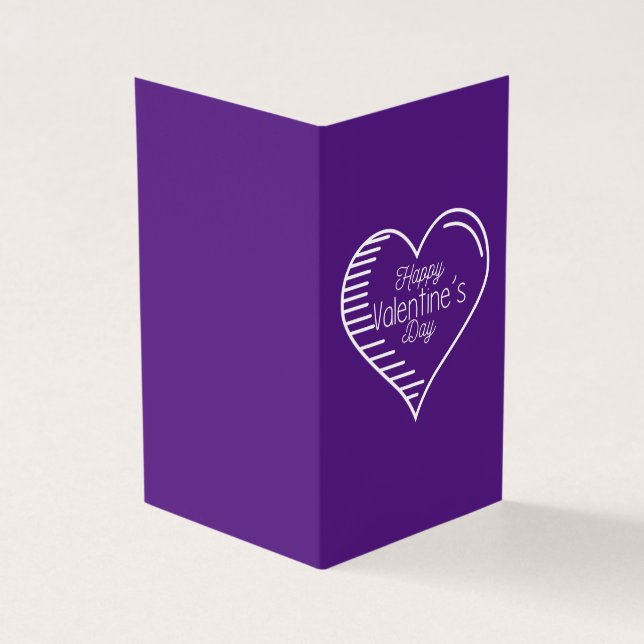 Tarjeta Púrpura Platónica Valentine Notecard 25pk (Exterior)