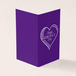 Tarjeta Púrpura Platónica Valentine Notecard 25pk