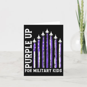 Tarjeta Púrpura Por Mes De Niños Militares