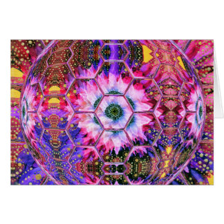 Tarjeta: púrpura, rosa preciosa, alegre globo flor