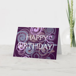 Tarjeta Púrpura Swirl