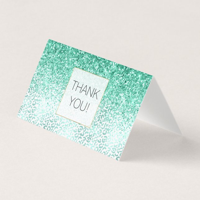 Tarjeta Purpurina de la Casa de la Moneda Glam Leopard Imp (Anverso)