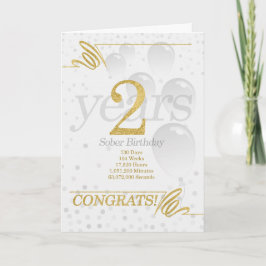 Tarjeta purpurina de oro de Faux Birthday Soberano de 1 añ