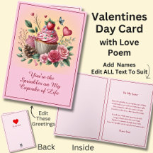 Purpurina En La Magdalena con Poema de San Valentí