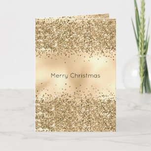 Tarjeta Purpurina Glitzy Gold Sparkle