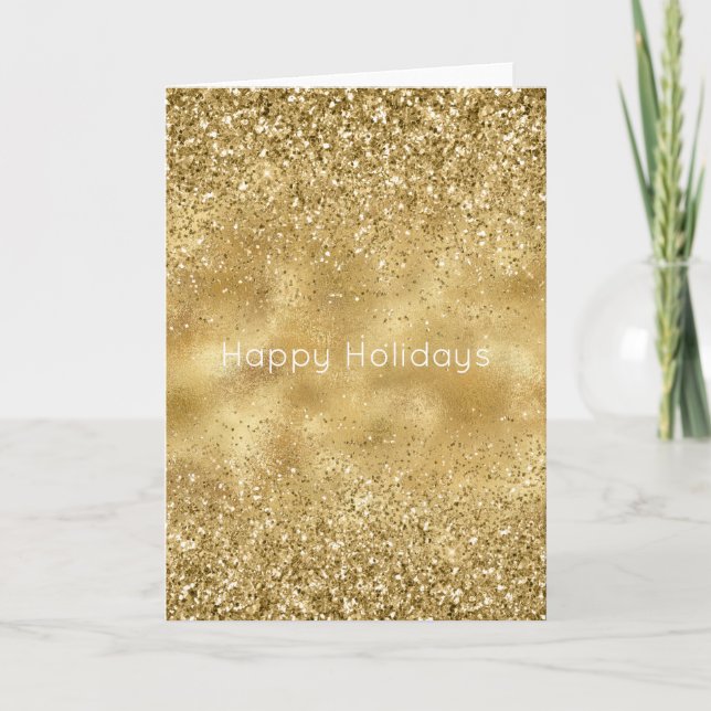 Tarjeta Purpurina Gold Sparkle (Anverso)