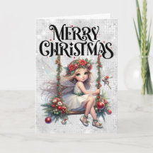 Purpurina Silver Feliz Navidad Fairy Holiday